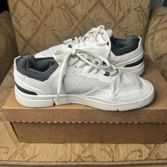 On The Roger Spin Athletic Shoes Men's Size 7 White Jungle (VGC)‎ Used